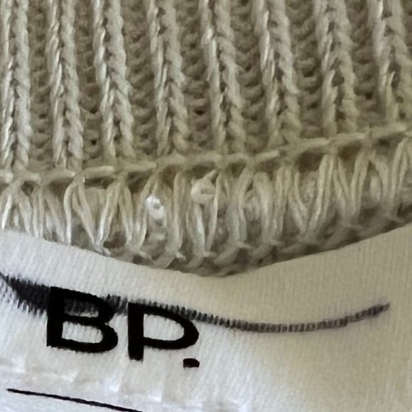 NWOT BP Reagan Rib Crop Sweater in Ivory (XS)‎ - Picture 7 of 10